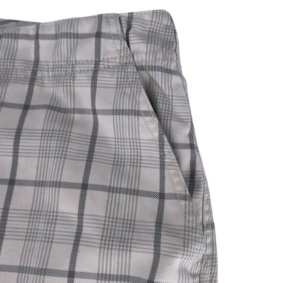 Quicksilver Estilo Plaid Shorts Chino Relaxed Grey Plaid Size 40 - Picture 6 of 15